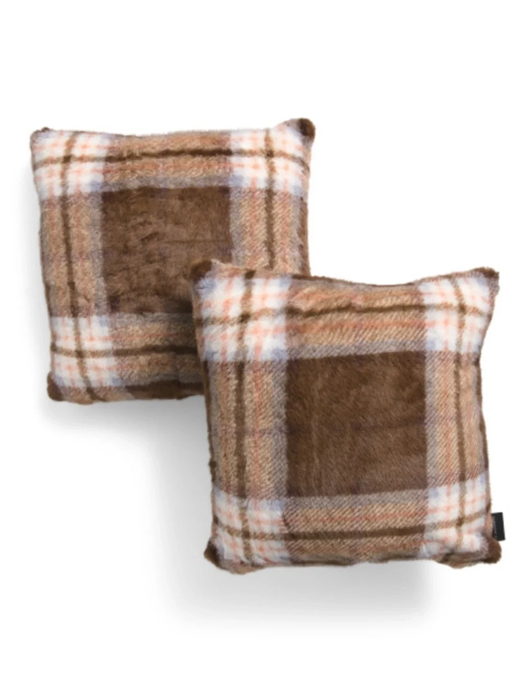 Tahari Faux Fur Decorative Pillow Set